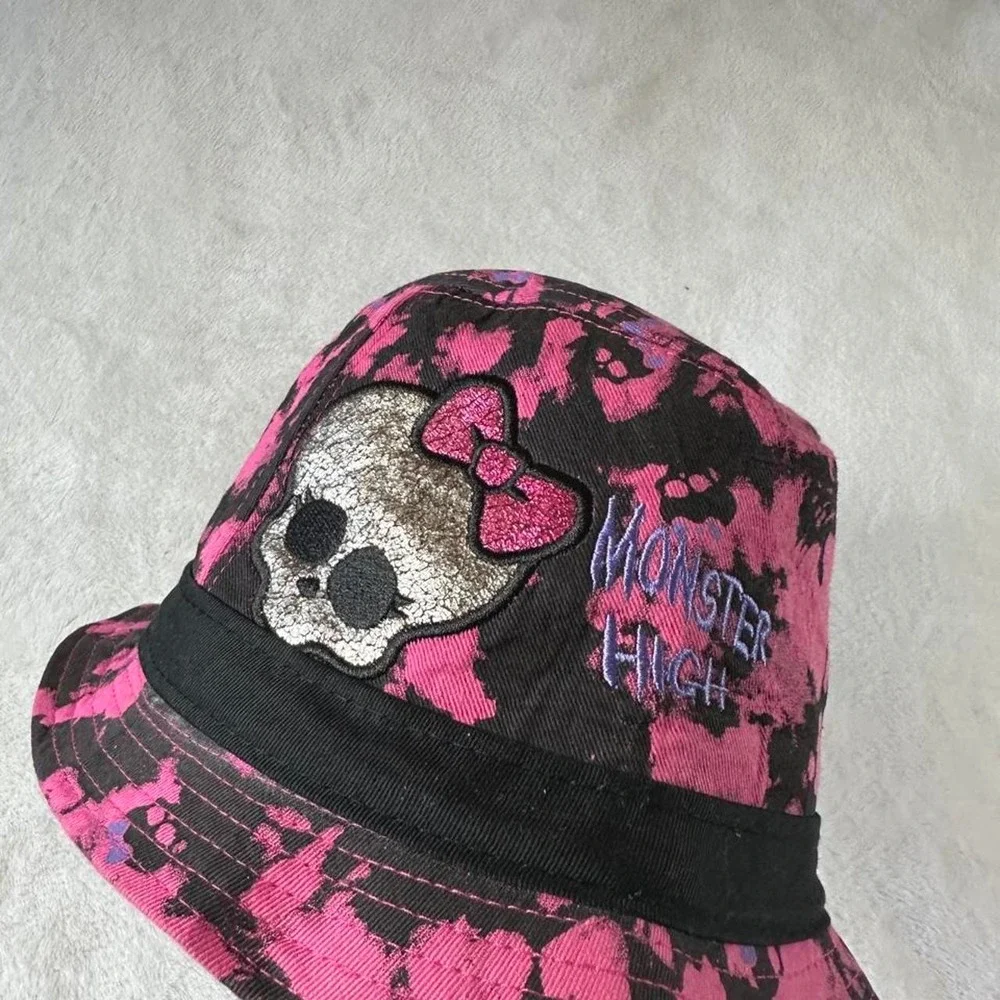 Mattel Monster High 2014 pink skull bucket hat y2k mcbling fairy boho